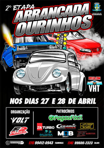 Flyer: 2ª Etapa Campeonato Arrancada Ourinhos